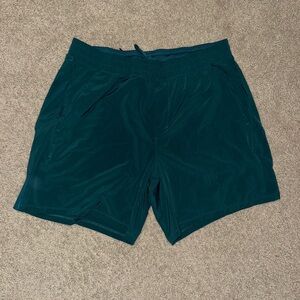 Lululemon pace breaker linerless 7 inch XL forest green